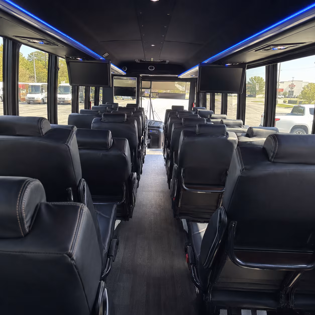 bellflower corporate event transportation onboard seating